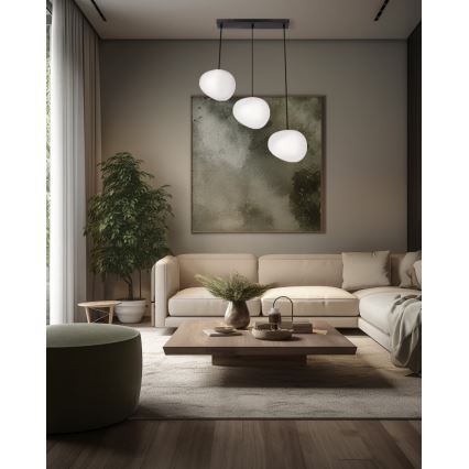 Hängeleuchte STONES 3xE27/40W/230V