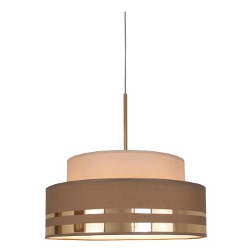 Hängeleuchte TAMI 1xE27/60W/230V d 40 cm beige/braun/golden