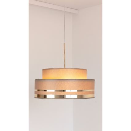 Hängeleuchte TAMI 1xE27/60W/230V d 40 cm braun/golden