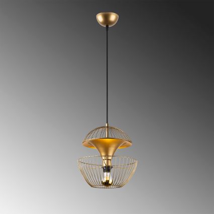 Hängeleuchte TELMANDER 1xE27/40W/230V golden