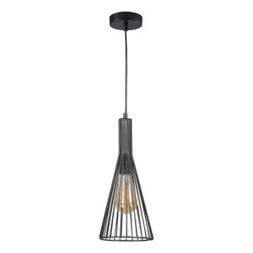 Hängeleuchte TIANA 1xE27/20W/230V d 15,5 cm schwarz