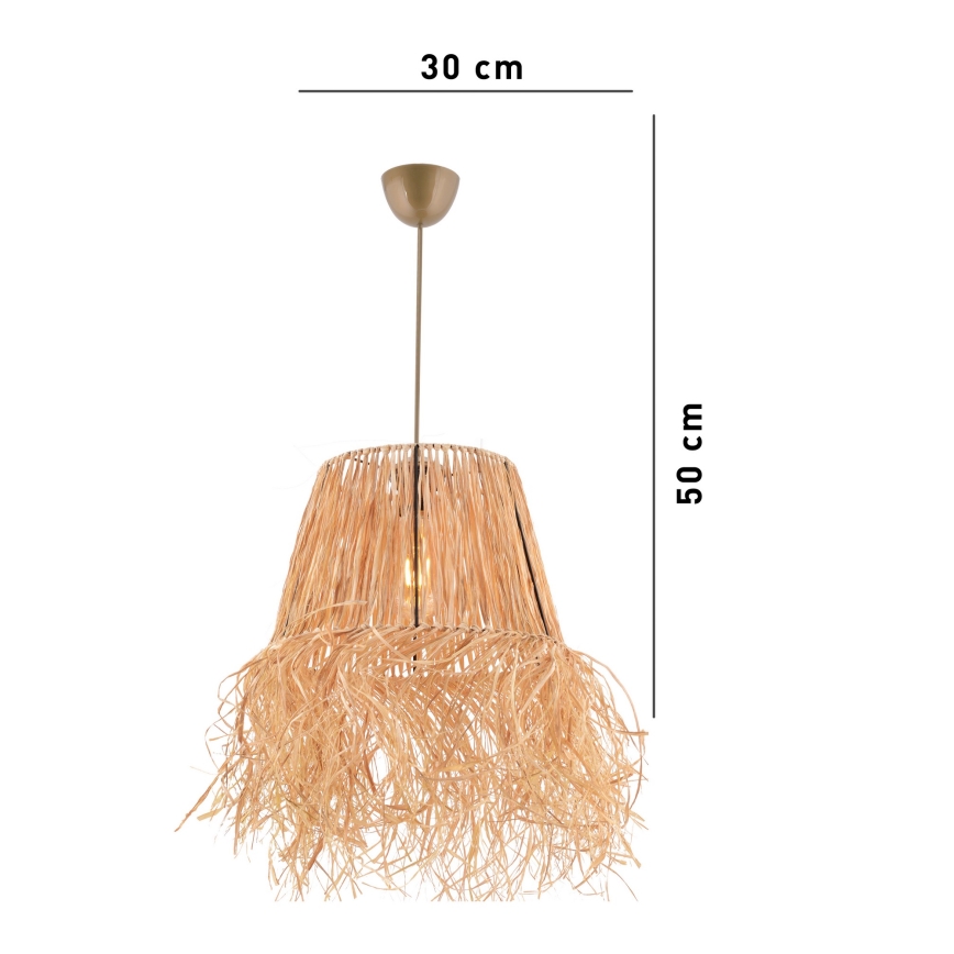 Hängeleuchte VALANCE 1xE27/40W/230V braun