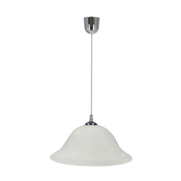 Hängeleuchte VERA 1xE27/60W/230V glänzendes Chrom/weiß