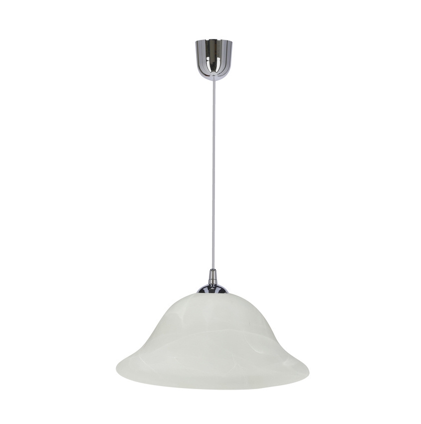 Hängeleuchte VERA 1xE27/60W/230V glänzendes Chrom/weiß