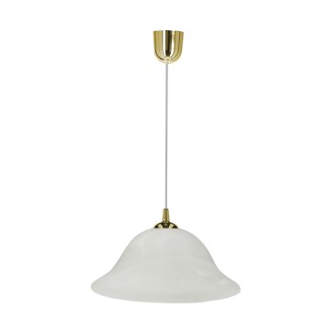 Hängeleuchte VERA 1xE27/60W/230V golden/weiß