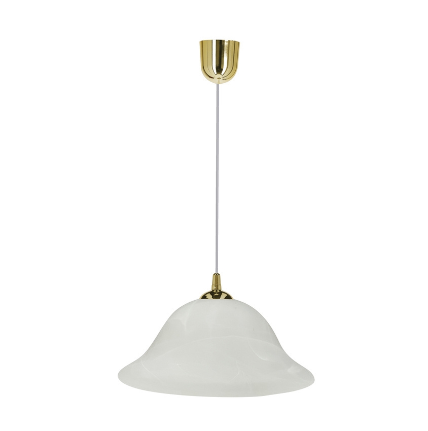 Hängeleuchte VERA 1xE27/60W/230V golden/weiß