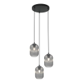 Hängeleuchte VERDI 3xE27/15W/230V d 30 cm schwarz/grau