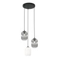 Hängeleuchte VERDI 3xE27/15W/230V d 30 cm schwarz/grau/weiß