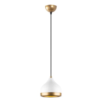 Hängeleuchte YILDO 1xE27/40W/230V weiß/golden