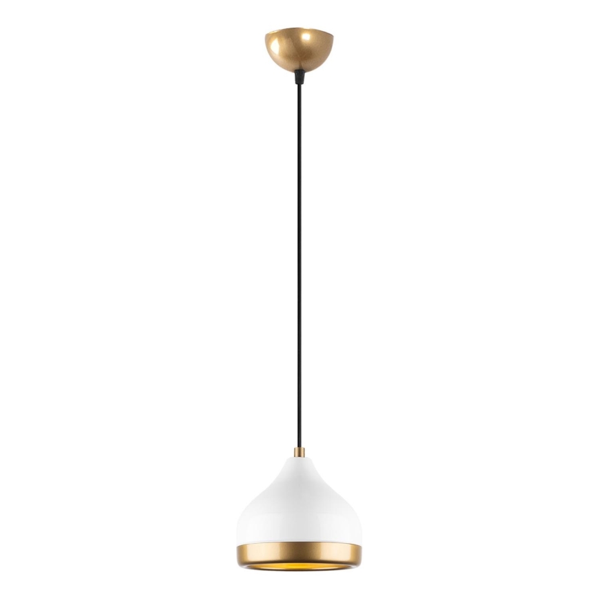 Hängeleuchte YILDO 1xE27/40W/230V weiß/golden