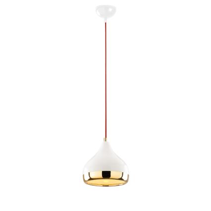Hängeleuchte YILDO 1xE27/40W/230V weiß/golden/rot