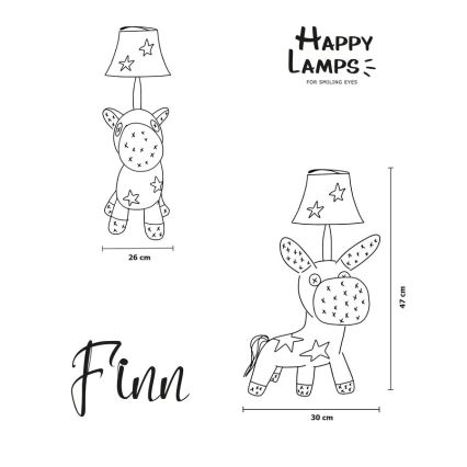 Happy Lamps - LED Kinder-Schreibtischlampe FINN LED/5,4W/230V Pferd