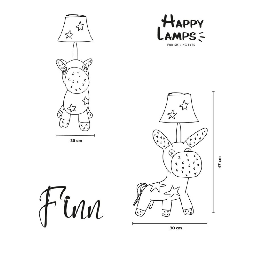 Happy Lamps - LED Kinder-Schreibtischlampe FINN LED/5,4W/230V Pferd