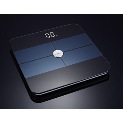 Heinner HBS-BTH180BK - Digitale Personenwaage 2xAAA schwarz/blau