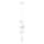 Herz-Lampen für Kinder in Pink/Weiß 1xE27/20W/230V