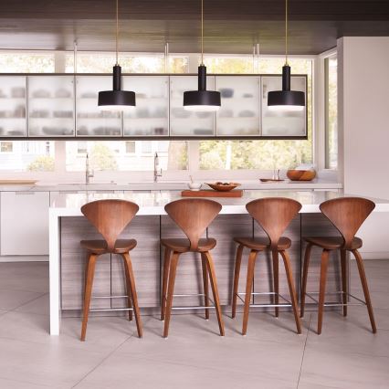 Hinkley - Stangen‑Pendelleuchte CEDRIC, 2 × E27 (max. 60 W), 230 V, Ø 33 cm, gold/schwarz