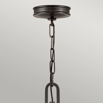 Hinkley - Kronleuchter mit Kette COLLIER 4xE14/40W/230V Ø 54,3 cm schwarz