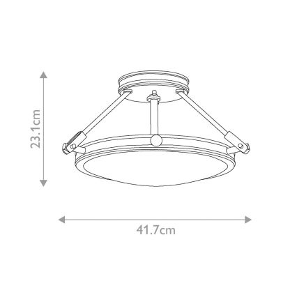 Hinkley - Aufbau-Deckenleuchte COLLIER 3xE14/40W/230V Ø 41,7 cm schwarz