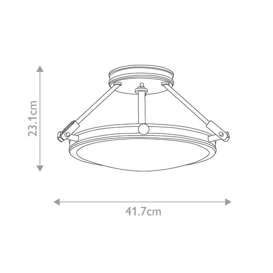 Hinkley - Aufbau-Deckenleuchte COLLIER 3xE14/40W/230V Ø 41,7 cm schwarz