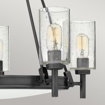 Hinkley - Kronleuchter mit Kette COLLIER 5xE27/40W/230V Ø 68,5 cm schwarz