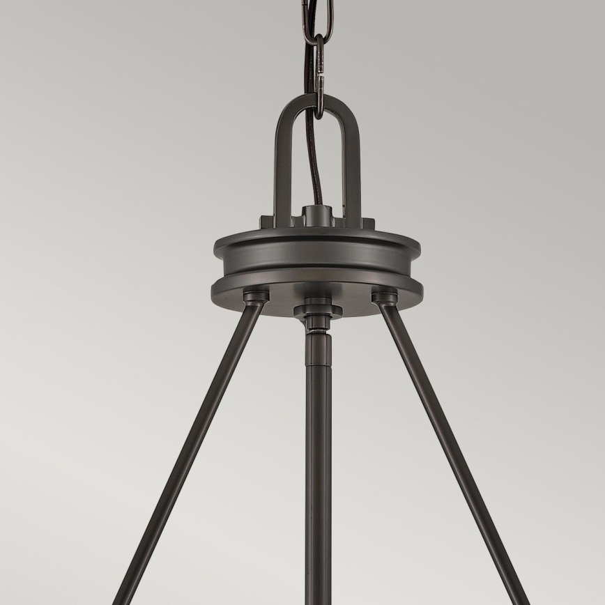 Hinkley - Kronleuchter mit Kette COLLIER 5xE27/40W/230V Ø 68,5 cm schwarz