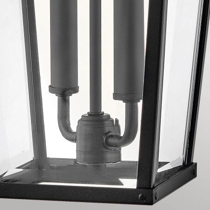 Hinkley - Außenwandleuchte DAWSON L 2xE14/40W/230V IP44 schwarz