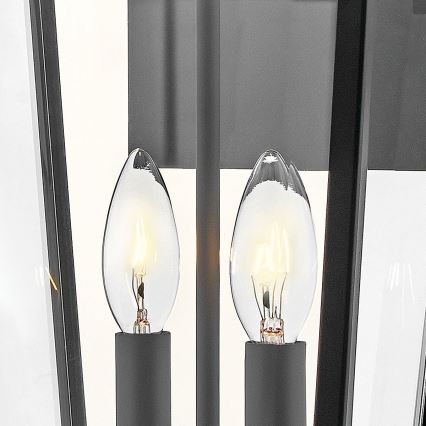 Hinkley - Außenwandleuchte DAWSON L 2xE14/40W/230V IP44 schwarz