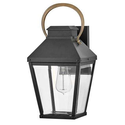 Hinkley - Außenwandleuchte DAWSON M 1xE27/60W/230V IP44 schwarz