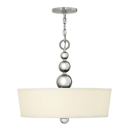 Hinkley - Kronleuchter an Kette ZELDA 3xE27/60W/230V glänzender Chrom