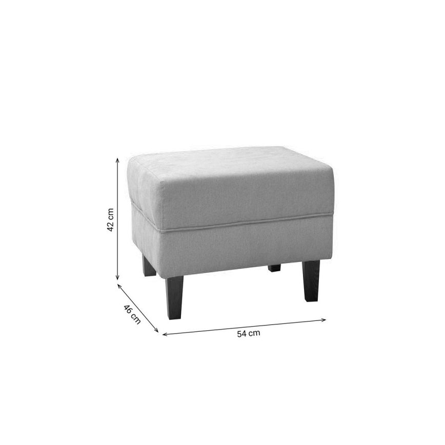 Hocker GALA 42x54 cm grau