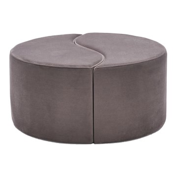 Hocker JING Ø 80 cm, braun