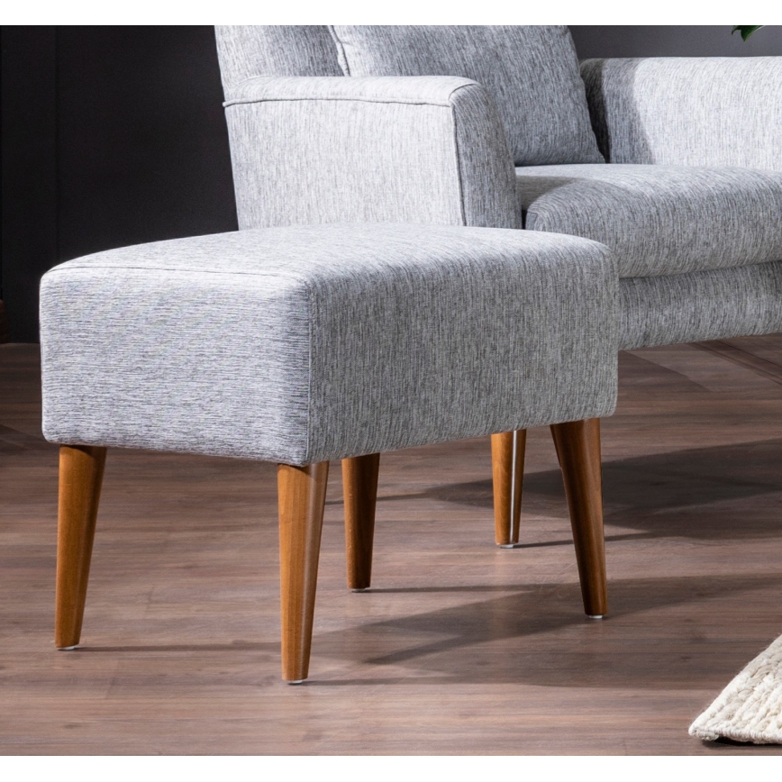 Hocker NIMO 46x50 cm grau