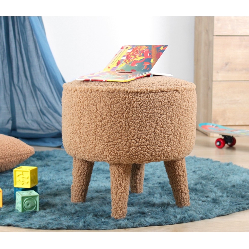 Hocker PIXI Ø 38 cm, braun