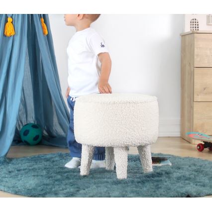 Hocker PIXI Ø 38 cm, weiß
