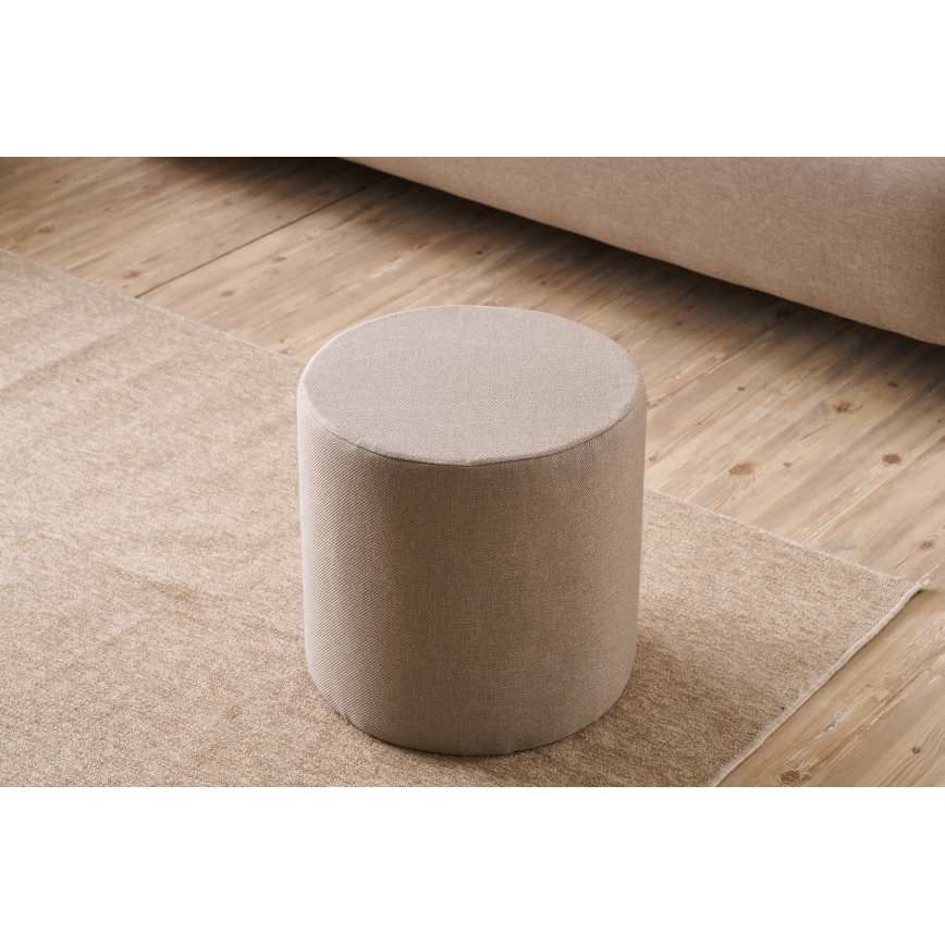 Hocker RONDO Ø 40 cm beige