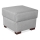 Hocker VIVA 51x51 cm grau