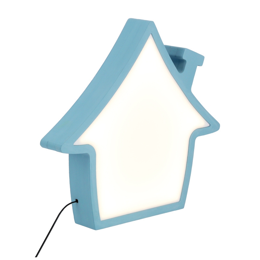 HOUSE LED Tischlampe für Kinder 10W/230V Blau