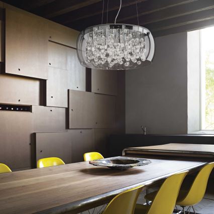 Ideal Lux - Hängeleuchte an Kabel AUDI 8xG9/40W/230V Ø 50 cm