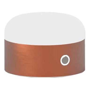 Ideal Lux - Dimmbare LED-Tischleuchte mit Touch-Funktion MIGNON LED/5W/5V 1500 mAh d 10 cm CRI 90 kupfern