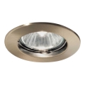 Ideal Lux - Einbauleuchte JAZZ 1xGU10/50W/230V bronzen