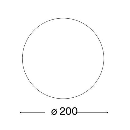 Ideal Lux - Ersatz-Lampenschirm für die Tischlampe MAPA Ø 20 cm, weiß