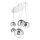 Ideal Lux - Hängeleuchte MAPA FADE 5xE27/60W/230V glänzendes Chrom