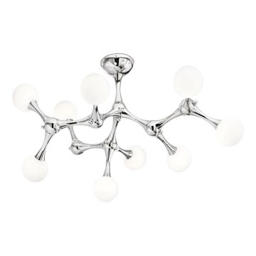 Ideal Lux - LED-Anbauleuchte NODINO 9xG9/3W/230V glänzendes Chrom/weiß