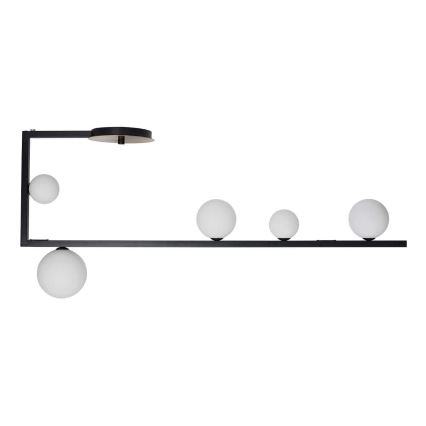 Ideal Lux - LED-Deckenleuchte an Stange BIRDS 5xG9/3W/230V schwarz/golden