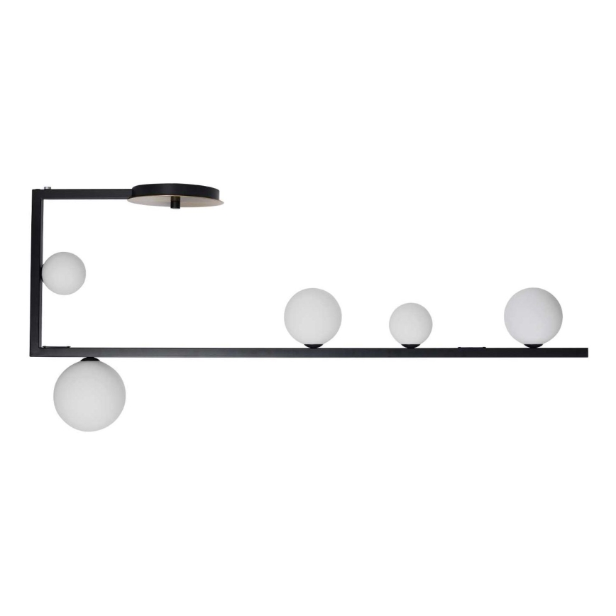 Ideal Lux - LED-Deckenleuchte an Stange BIRDS 5xG9/3W/230V schwarz/golden