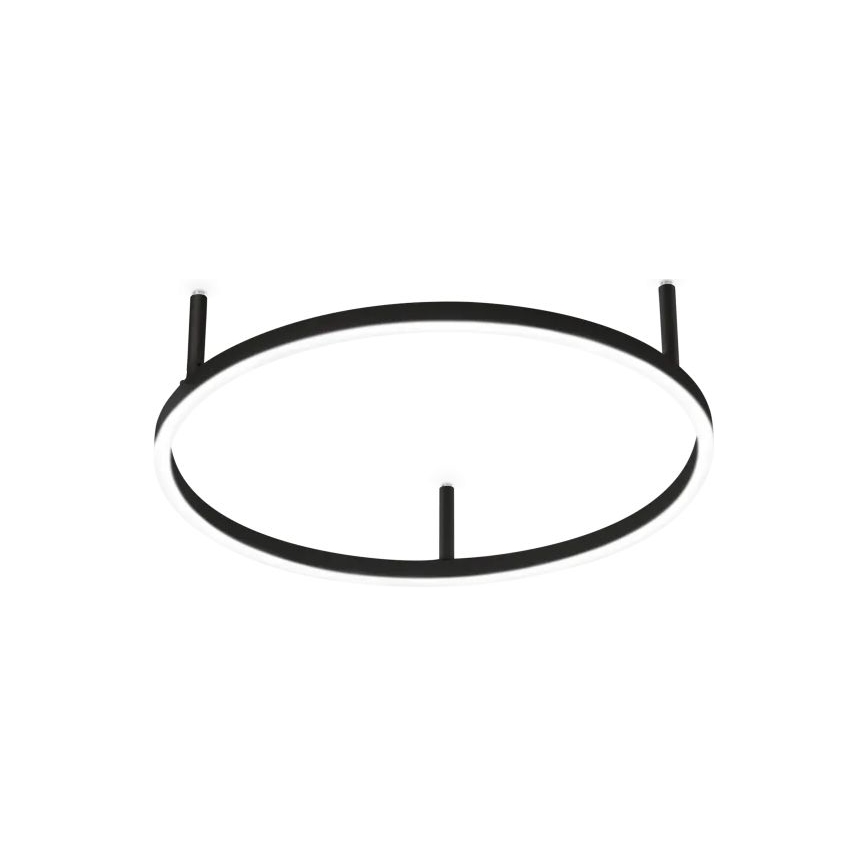 Ideal Lux - LED-Deckenleuchte ORACLE SLIM LED/29W/230V 4000K CRI 90 Ø 50 cm schwarz