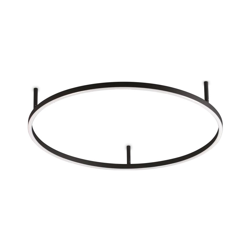 Ideal Lux - LED-Deckenleuchte ORACLE SLIM LED/37W/230V 2700K d 70 cm schwarz