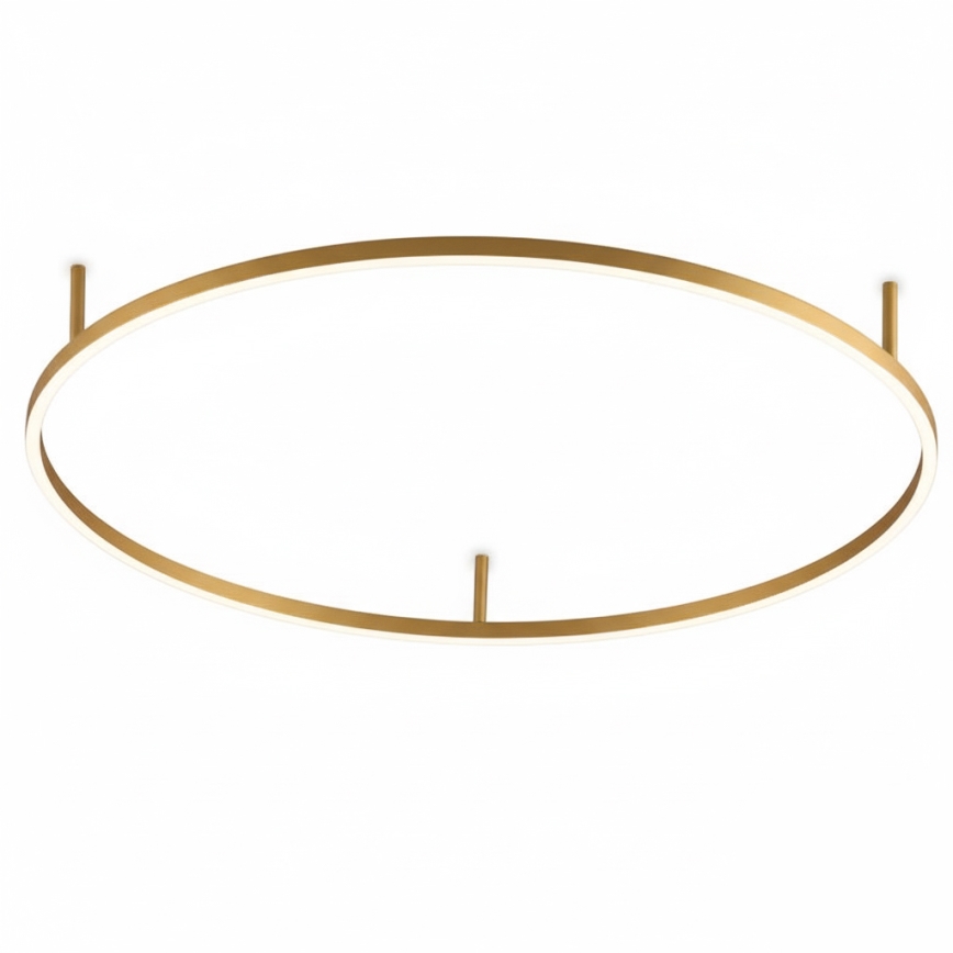 Ideal Lux - LED-Deckenleuchte ORACLE SLIM LED/53W/230V 3000K CRI 90 Ø 90 cm goldfarben