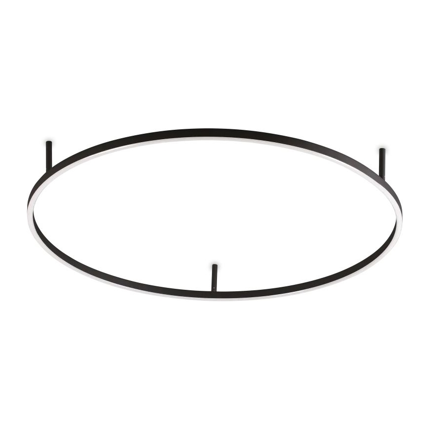 Ideal Lux - LED-Deckenleuchte ORACLE SLIM LED/53W/230V 4000K d 90 cm schwarz