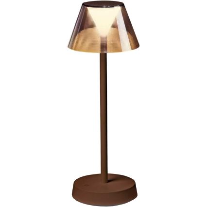 Ideal Lux - LED dimmbare Touch-Lampe LOLITA LED/2,8W/5V 2200 mAh IP54 braun